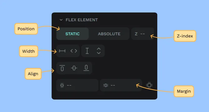 Flex Layout properties