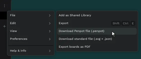 Export bildigo file