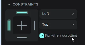 Prototyping fix scroll